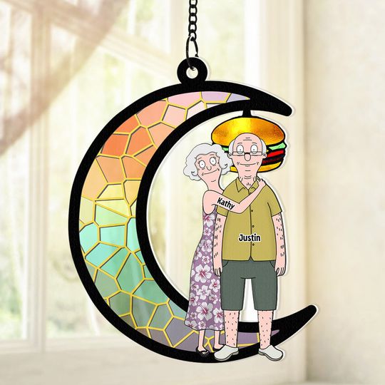 Personalized Gifts For Couple Suncatcher Ornament
