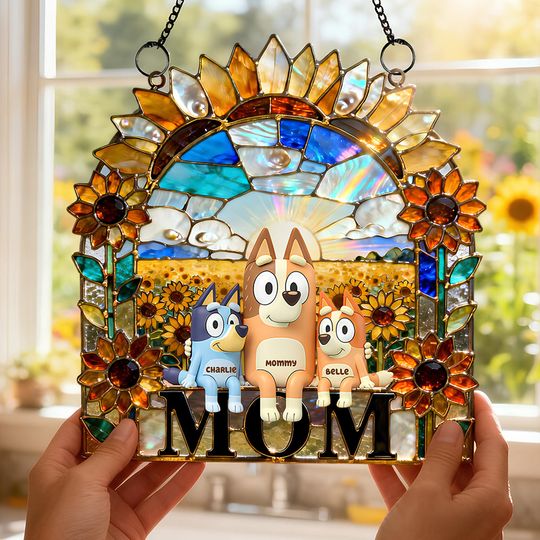 Discover Love Mom Suncatcher - Personalized Gifts For Mothers