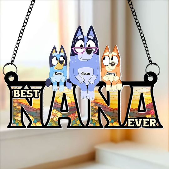 Discover Personalized Gifts For Grandma Suncatcher Ornament