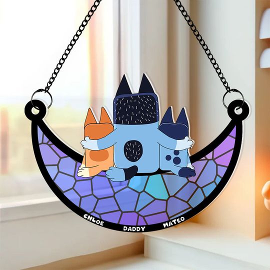 Discover Personalized Gifts For Dad Suncatcher Ornament