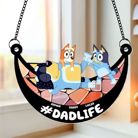 Discover Personalized Gifts For Dad Suncatcher Ornament