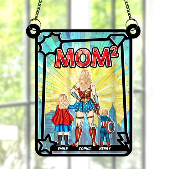 Discover Personalized Gifts For Mom Suncatcher, Mom Exponents