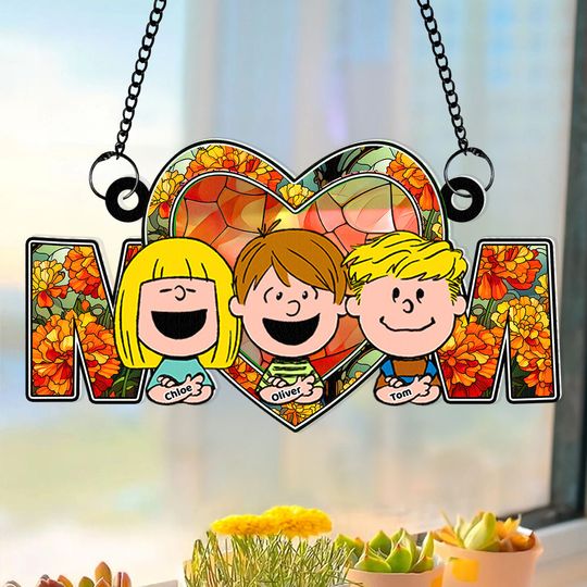 Discover Personalized Gifts For Mom Suncatcher Ornament
