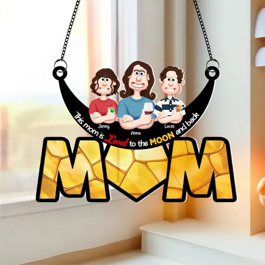 Discover Personalized Gifts For Mom Suncatcher Ornament