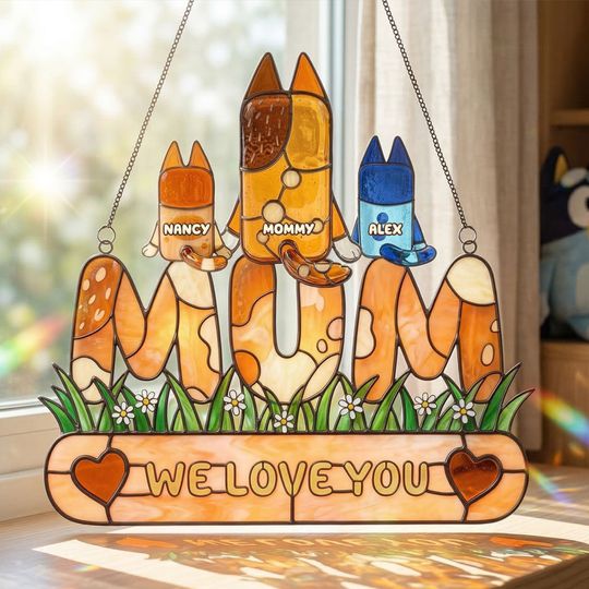 Discover Love You Mom Suncatcher - Personalized Gifts For Mothers