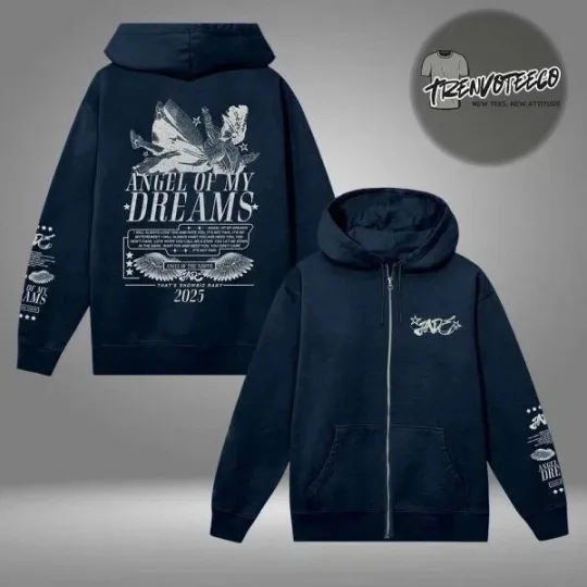 Discover JADE Merch Angel Of My Dreams 3D Zip Hoodie All Size