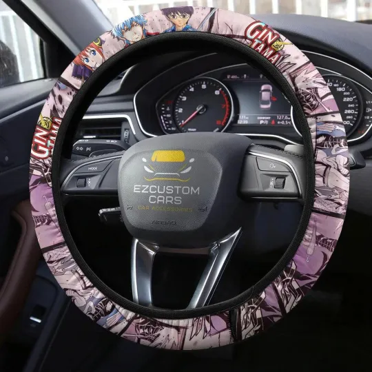 Discover Gintama Anime Steering Wheel Cover Car Accessories
