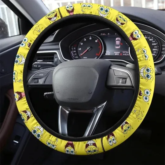 Discover Spongebob Squarepants Anime Steering Wheel Cover Car Accessories
