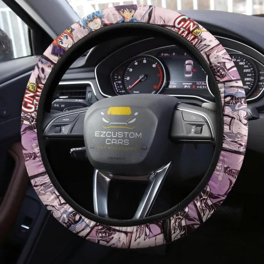 Discover Gintama Anime Steering Wheel Cover Car Accessories Anime Car Steering