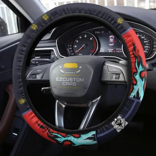 Discover Itadori Yuji Anime Steering Wheel Cover Jujutsu Satoru Custom An Car Accessories