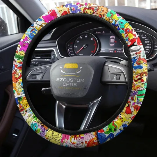 Discover PKM Anime Steering Wheel Cover Car Accessories