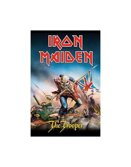 Discover Iron Maiden Flag Poster - The Trooper Textile Fabric Vertical Poster