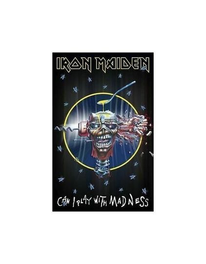 Discover IRON MAIDEN Flag Textile Poster - Can I Play With Madness Vertical Poster