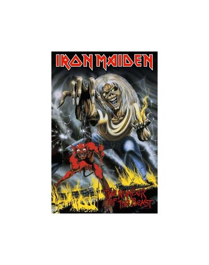 Discover Iron Maiden Flag Poster - The Number of the Beast Textile Vertical Poster