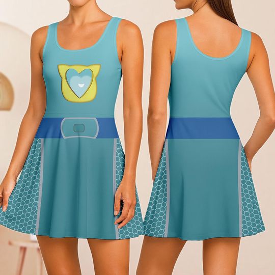 Discover Bitsy SuperKitties Skater Dress, Bitsy Women  Dress, Disney Cartoon Running Dress, Halloween Cosplay Outfit, Halloween Gift For Her