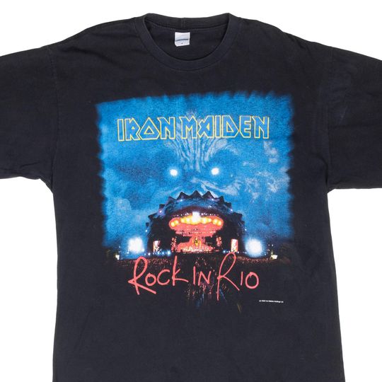 Discover Vintage Iron Maiden Rock in Rio 2002 T-Shirt