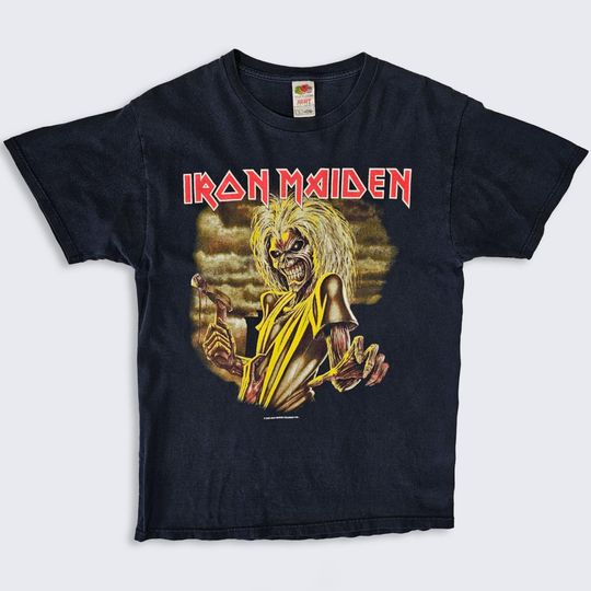 Discover Iron Maiden Vintage Killers Heavy Metal T-Shirt - Black