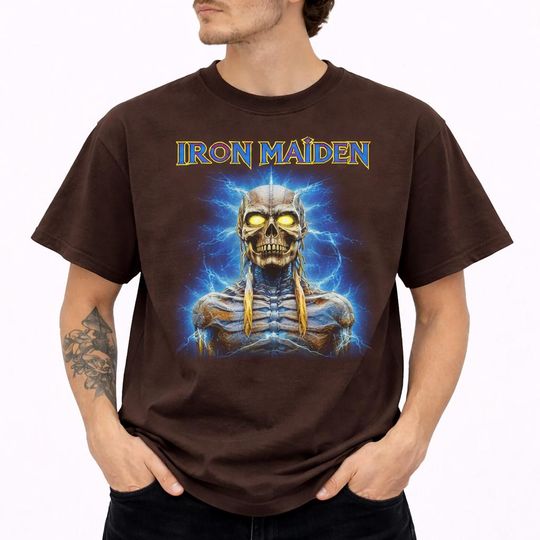 Discover Comfort Colors Vintage Iron Maiden Eddie Mummy T-Shirt Classic Band Tee