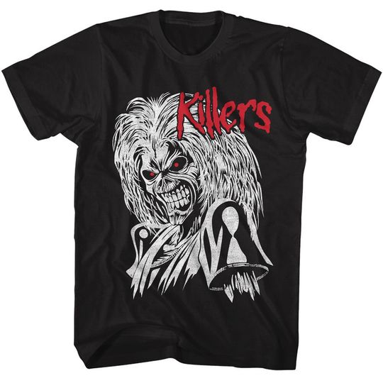 Discover Iron Maiden Killers Logo Black T-Shirt