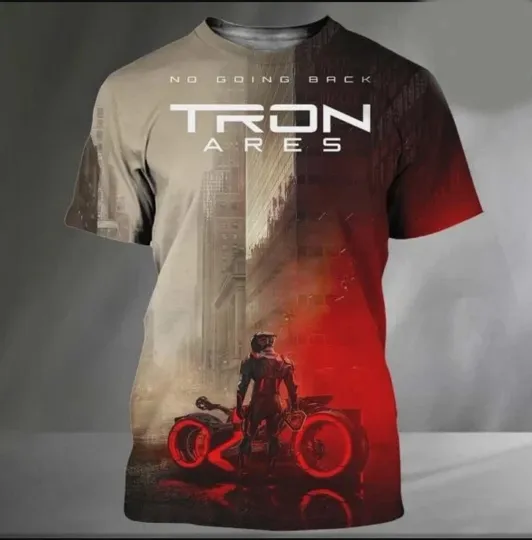 Discover Tron Ares No Going Back 3D T-Shirt 2025 Movie