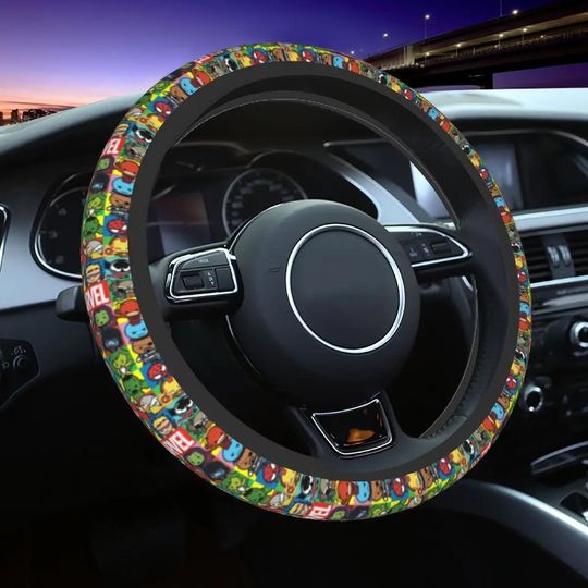 Discover Soft Braid On The Steering Wheel Cover, Car Styling Elastische Steering-Wheel Cover, Cute Car Decor, Gen Z Gift
