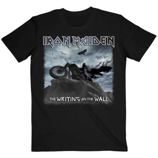 Discover Men's Iron Maiden The Writing On The Wall Single Cover T-Shirt