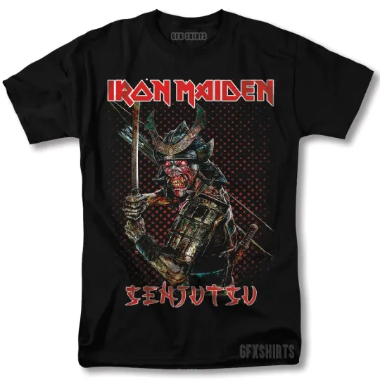 Discover Iron Maiden Rock Concert Vintage Graphic T-Shirt