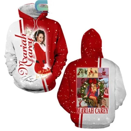 Discover Mariah Carey Santa Baby Merry Christmas Hoodie for Women