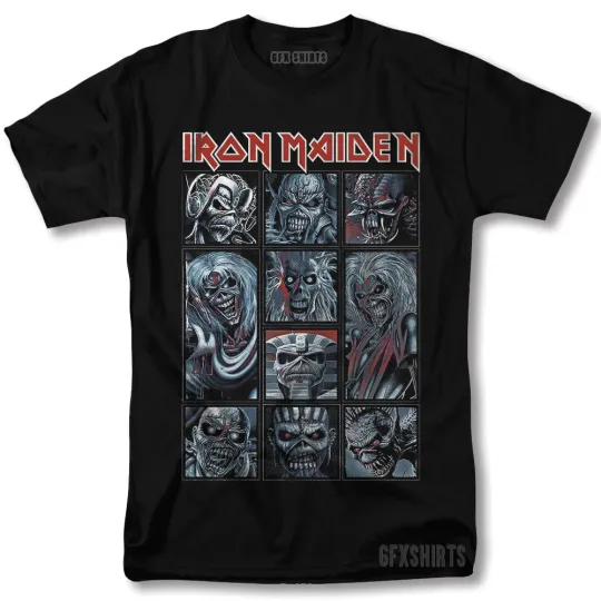 Discover Iron Maiden Rock Concert Vintage Graphic T-Shirt