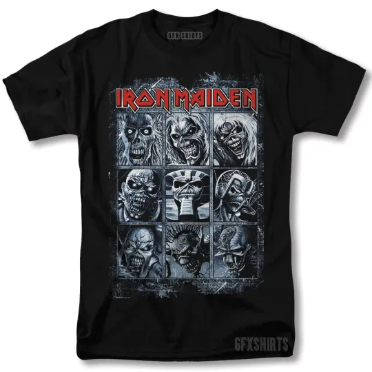 Discover Iron Maiden Rock Concert Vintage Graphic T-Shirt