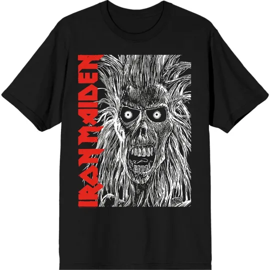 Discover Men's Iron Maiden Red Logo T-Shirt