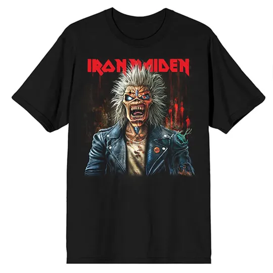 Discover Men's Iron Maiden Est. 1975 Eddie Scream Portrait T-shirt