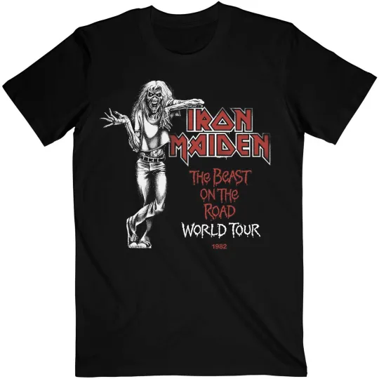 Discover Men's Iron Maiden Beast Over Hammersmith World Tour 1982 T-shirt