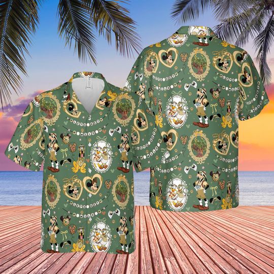 Discover Disney Let's Get Wild Hawaiian Shirt, Disney Animal Kingdom Hawaii Shirts, Mickey And Friends Leopard Coquette Animal Kingdom Button Downs