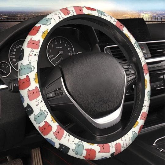 Discover Feline-Inspired Steering Wheel Protector: Comfy Grip & Stylish Car Accessory for Cat Lovers