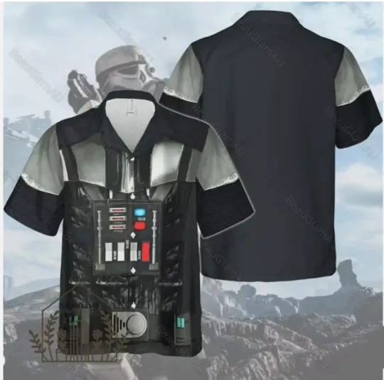 Discover Halloween Star Wars Darth Vader Cosplay Hawaiian Shirt