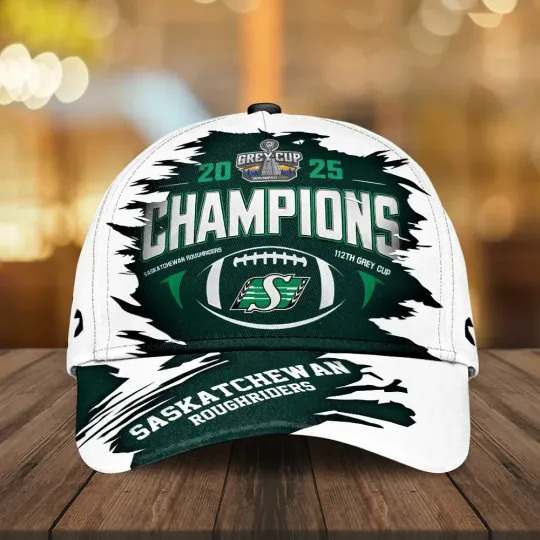 Discover Saskatchewan Roughriders 2025 Grey Cup Champions Classic Cap