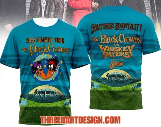 Discover 2026 Summer Tour The Black Growes AOP 3D T-Shirt