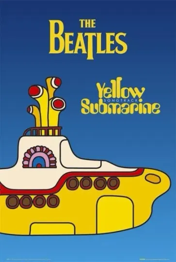 Discover The Beatles Yellow Submarine Poster 24 X 36