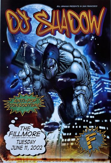 Discover DJ Shadow Concert Poster 2002