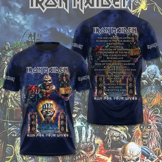 Discover Maiden 2026 World Tour 3D Apparel Tshirt
