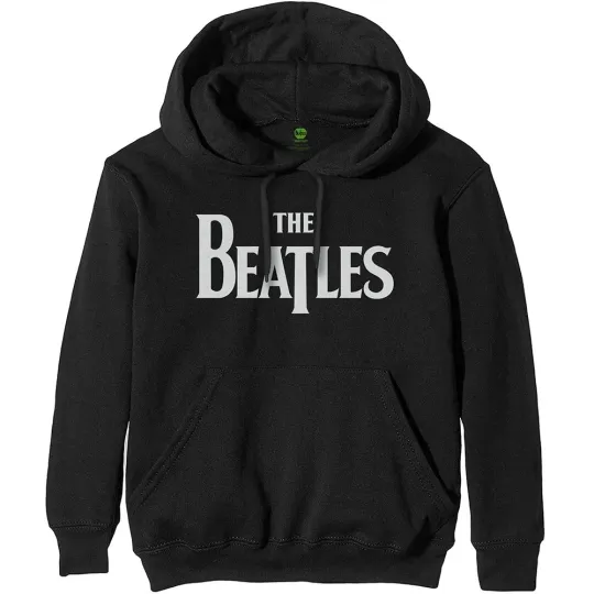 The Beatles Black Drop T Logo Hoodie