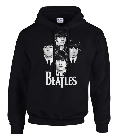 The Beatles Rock Music Logo Hoodie Black