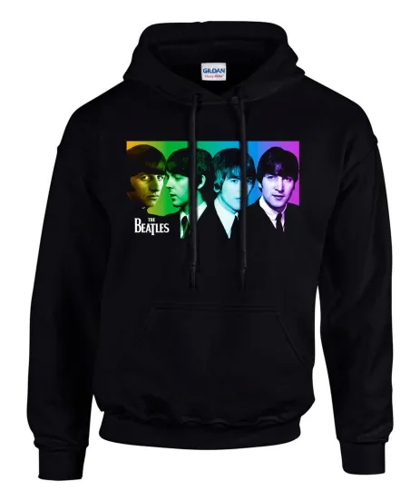 The Beatles Punk Rules Rock Music Black Hoodie Women’s