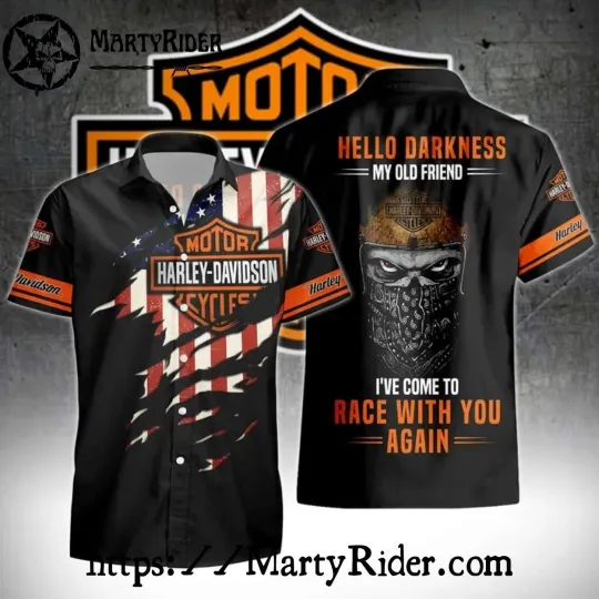 Discover Race With You Again Bandit Harley Motor Racing Davidsonn Aloha Shirt