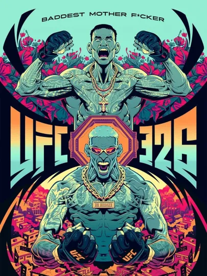 Discover UFC 326 Vertical Art Poster