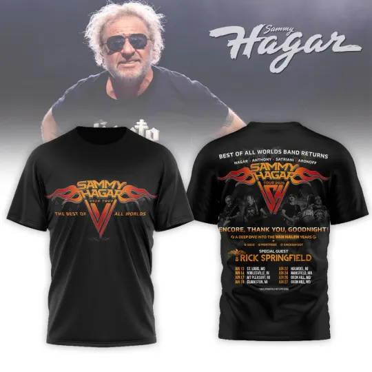 Discover Sammy Hagar Tour 2026 All Over Shirt