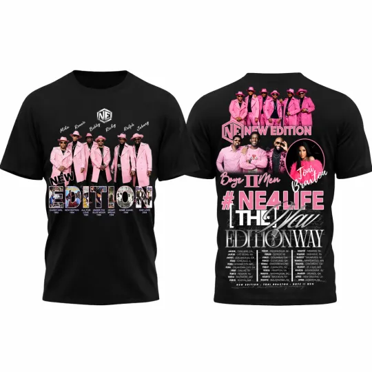Discover New Edition 2026 Tour, The New Edition Way Tour All Over Shirt