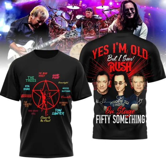 Discover Rush Band Tour 2026 All Over Print Tshirt