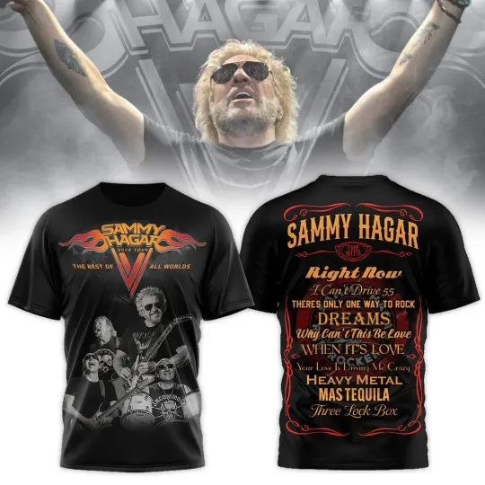 Discover Sammy Hagar 2026 Tour - All Over Print TShirt